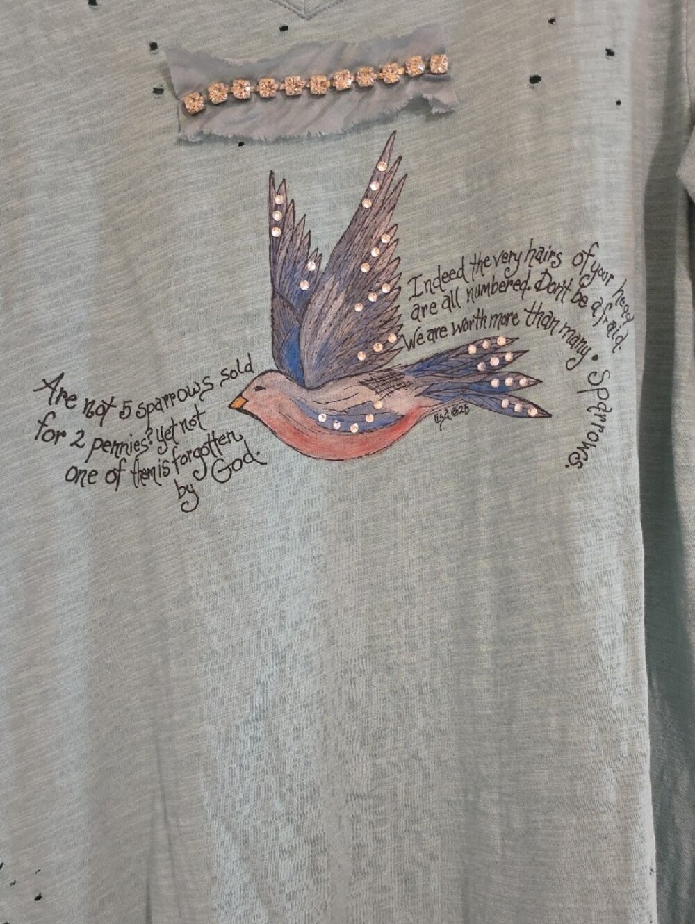 Graphic V-Neck Tunic - Picture 2 of 5